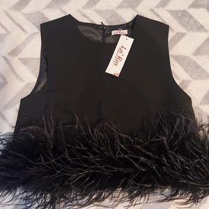 Boutique Feather top
